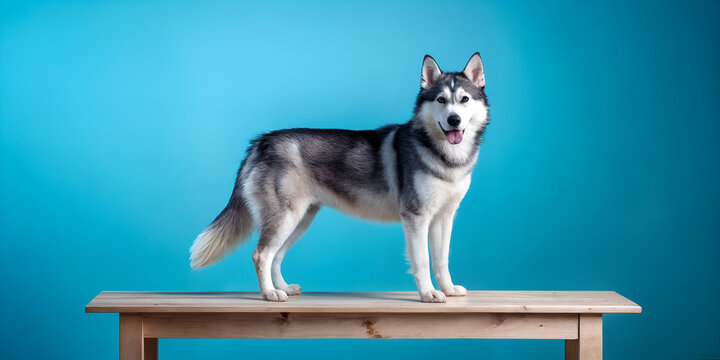 siberian husky dog - Powered by Adobe