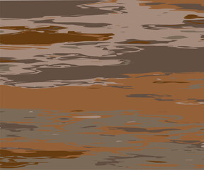 Abstract wood texture, Camouflage grunge background. Different shades of brown. Vector illustration