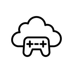 cloud computing icon isolated on transparent background
