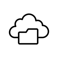 cloud computing icon isolated on transparent background