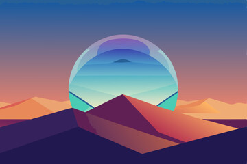 pyramids in the desert