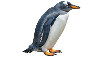 Isolated Gentoo Penguin Standing