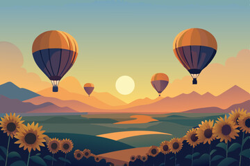 hot air balloon over cappadocia turkey