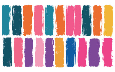 Naklejka premium set of colorful watercolor splashes