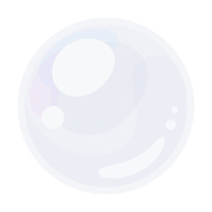 かわいい真珠が1粒のイラスト