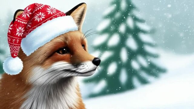 Niedlicher Fuchs im Schnee
