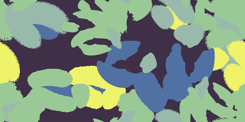 Abstract floral seamless pattern with different flowers. Vector background, design, print, textile, wrapping paper