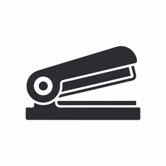 Minimal Office Stapler silhouette Icon Vector for Business Tools Design.