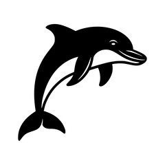 Obraz premium Dolphin icon vector 1
