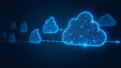 Obraz premium Cloud Computing Data Connection