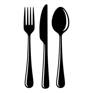 Spoon frok and knife icon