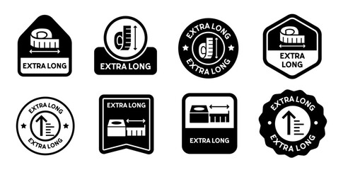 Size packaging labeling set icon labels
