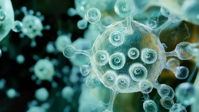 Intense Close-Up of a Glowing Corona in Cinematic Quality