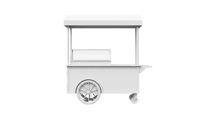 Food Cart Isolated on transparent Background