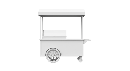 Food Cart Isolated on transparent Background