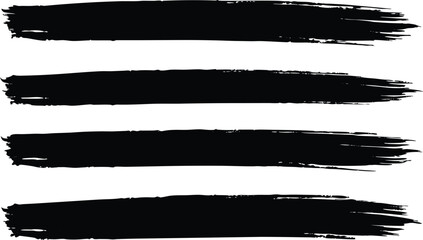 Brush strokes. Texture brushes and modern grunge brush lines. An element of the artistic design of the brush for the design of the frame. Blobs or stripes.