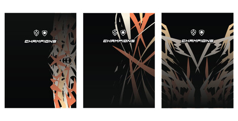 Bundle design Pattern, for jersey, sport, or, Drk Background