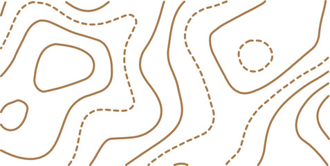 Obraz premium Topographic map background. Golden line topography map contour background