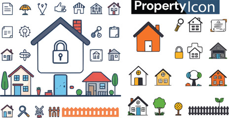 Fototapeta premium property icon