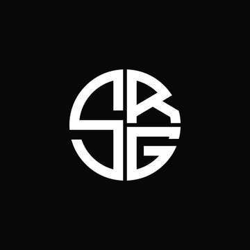 SRG logo SRG icon SRG monogram SRG letter minimalist Circle flat Unique modern abstract logo design.