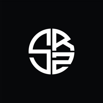 SRZ logo SRZ icon SRZ monogram SRZ letter minimalist Circle flat Unique modern abstract logo design.