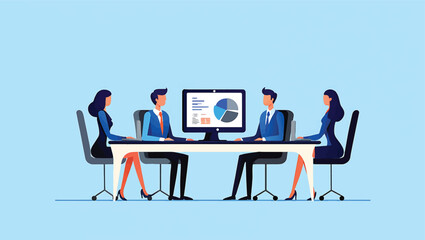 Business Team Meeting Collaboration, Strategy, and Growth
