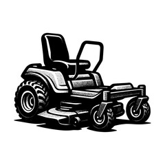 Zero Turn Lawn Mower Lawn Care silhouette 