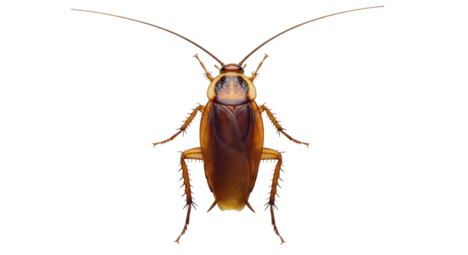Isolated Cockroach