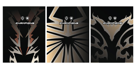 Bundle design Pattern, for jersey, sport, or, Drk Background