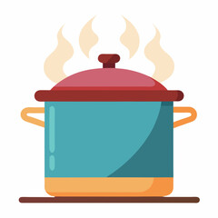 cooking pot vector illustration