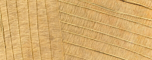 Texture of tamped sand