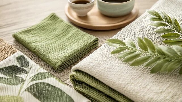 Natural Home Textiles Texture Details Video