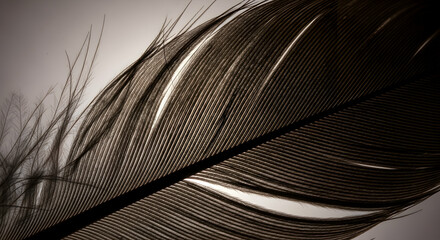 Feather Detail Exuding Natural Beauty With Intricate Textural Artistry