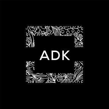 ADK Letter Initial Logo Design Template Vector Illustration