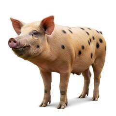 Fototapeta premium pig in white background