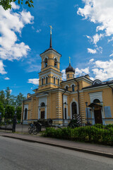 Church of St. Sergius of Radonezh in Pushkin, Saint Petersburg, Russia.