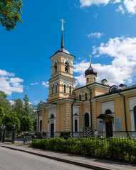 Church of St. Sergius of Radonezh in Pushkin, Saint Petersburg, Russia.
