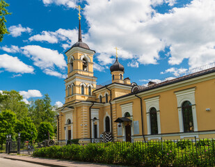 Church of St. Sergius of Radonezh in Pushkin, Saint Petersburg, Russia.
