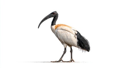Fototapeta premium Side view of a bird with long beak (1)