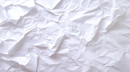 Obraz premium Crumpled white paper texture background
