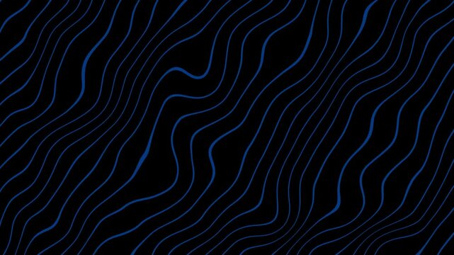 Blue abstract pattern background with seamless line art decoration