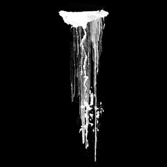 Wall Stains Texture Isolated on Alpha Background – Transparent Dirty Spots, Mold, and Grunge Marks

