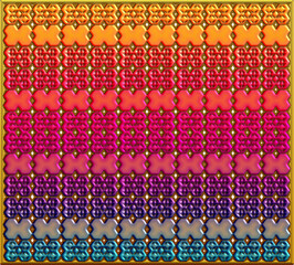 Fototapeta premium 3D Wall-Art Design, abstract background with colorful stripes