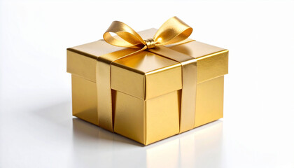 Small Gift Box with Ribbon Top Elegant Present Wrapped for Special Occasions