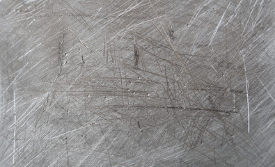 Grey scratched steel background