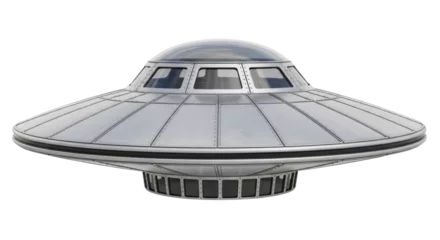 Fotobehang UFO Isolated Silver UFO  © Lena