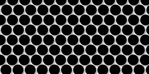 Black tiles wall. round marble textures, ball tiles. Top view pavement circle block black texture with seamless patterns floor background. Air Bubble wrap texture background. Textured Background.