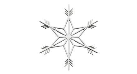 Isolated snowflake