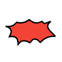 Manga speech bubble. Comic text frame with pop art halftone dotted effect. Balloon chat shape for dialog. Vector cloud for shock shout and scream action messages. Irregular cartoon decoration