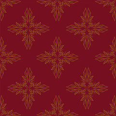 Artistic simple branches flowers peonies, dahlia and buds with leaves seamless pattern. Vector hand drawn. Retro, vintage, pastel print. Template for design, fabric, fashion, wallpaper, textile
